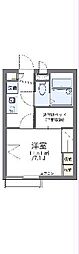 レオパレス北原 1Kの間取図画像