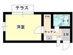 ジュネパレス松戸第156 1Kの間取図画像