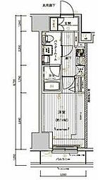 メインステージ十条ＩＩ 2階1Kの間取り