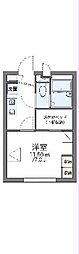 レオパレスステラ 1Kの間取図画像