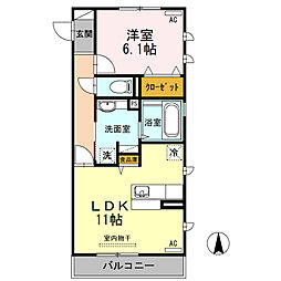 間取図画像 1LDK