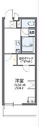 レオパレスイーグル6 1Kの間取図画像