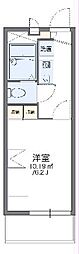 レオパレスグレンツェ3 1Kの間取図画像