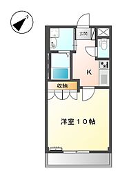 シティ・コート葵 1Kの間取図画像