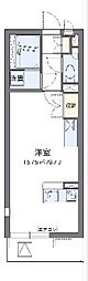 ミランダヴィーブルIV 3階ワンルームの間取り