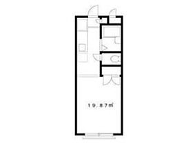 東京メトロ丸ノ内線 方南町駅 徒歩3分の賃貸アパート 1階1Kの間取り