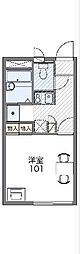 レオパレスグランチャ 1Kの間取図画像