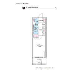 COMFORIA江坂 1Kの間取図画像