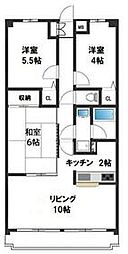 コンフリエ八幡町 3LDKの間取図画像