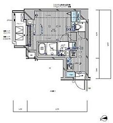 メインステージ東上野 8階1Kの間取り