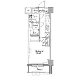京王井の頭線 神泉駅 徒歩7分の賃貸マンション 1階1Kの間取り