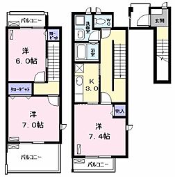 ニュー昇寿 3Kの間取図画像