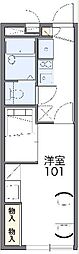 レオパレス三ケ根B 1Kの間取図画像