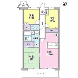 ソレアード葛西 3LDKの間取図画像