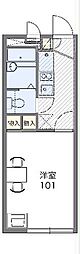 レオパレスMOEGI 1Kの間取図画像