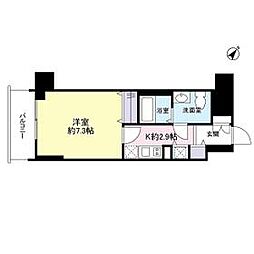 グロースメゾン新横浜 1Kの間取図画像