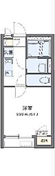 レオパレスCLEINOCURRENT 1Kの間取図画像