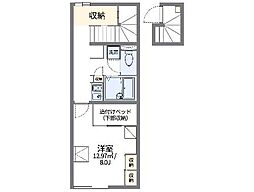 レオパレスアリオール沼田1 1Kの間取図画像