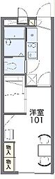 レオパレスアスカ 1Kの間取図画像