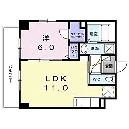 JR京浜東北・根岸線 鶴見駅 バス10分 鶴見総合高校前下車 徒歩1分の賃貸マンション 3階1LDKの間取り