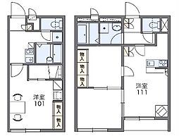 レオパレス上渋垂 2階2DKの間取り