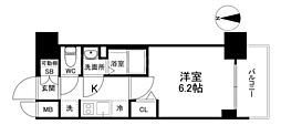 プレサンス堺筋本町ディスティニー 1Kの間取図画像