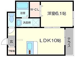 間取図画像 1LDK