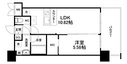 おおさか東線 城北公園通駅 徒歩3分の賃貸マンション 8階1LDKの間取り