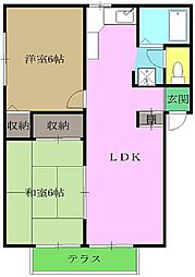 間取図画像 2LDK