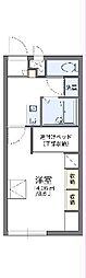 レオパレスユリ 1Kの間取図画像