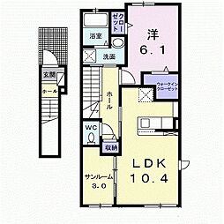 GrandLine 1LDKの間取図画像