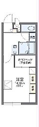 レオパレスコンフォートフカヤ 1Kの間取図画像