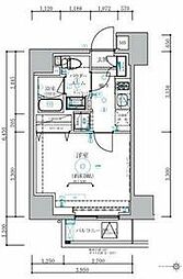 ベルシード蒲田ＩＩ 3階1Kの間取り