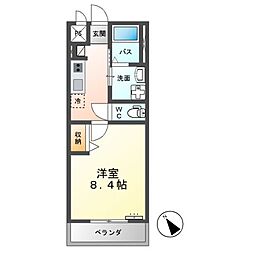 JR成田線 笹川駅 12kmの賃貸アパート 2階1Kの間取り