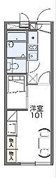 レオパレスラビーネ 1Kの間取図画像