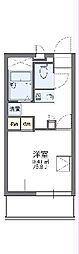 レオパレス吉宗 1Kの間取図画像