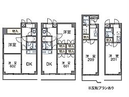 レオパレスサザンクロスプラザ 401 4階1Kの間取り