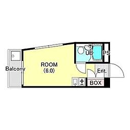 シティコーポ経堂 ワンルームの間取図画像