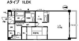 阪急宝塚本線 石橋阪大前駅 徒歩5分の賃貸マンション 1階1LDKの間取り