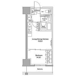 都営三田線 西巣鴨駅 徒歩3分の賃貸マンション 5階1LDKの間取り