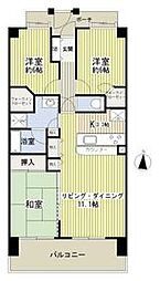 コスモシティ東京イースト 3LDKの間取図画像