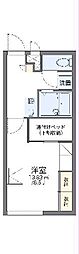 レオパレス美原1 1Kの間取図画像