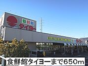【スーパー】食鮮館タイヨーまで650ｍ