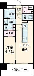 東武東上線 中板橋駅 徒歩4分の賃貸マンション 10階1LDKの間取り
