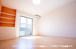 ヴィラリンドバーグ 101 1階ワンルームのリビング/ダイニング