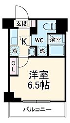 ＧＥＮＯＶＩＡ南行徳ｓｋｙｇａｒｄｅｎ 1階1Kの間取り