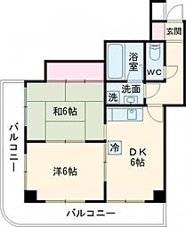 第3小池ビル 2DKの間取図画像