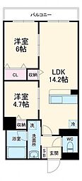 間取図画像 2LDK