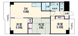 プランドール横浜 3LDKの間取図画像