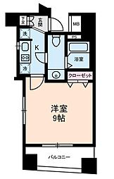 エルフラット鶯谷 12階1Kの間取り